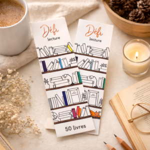 Marque-page défi lecture à colorier
