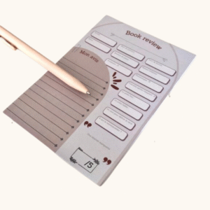 Bloc note de chroniques littéraires à glisser dans son livre